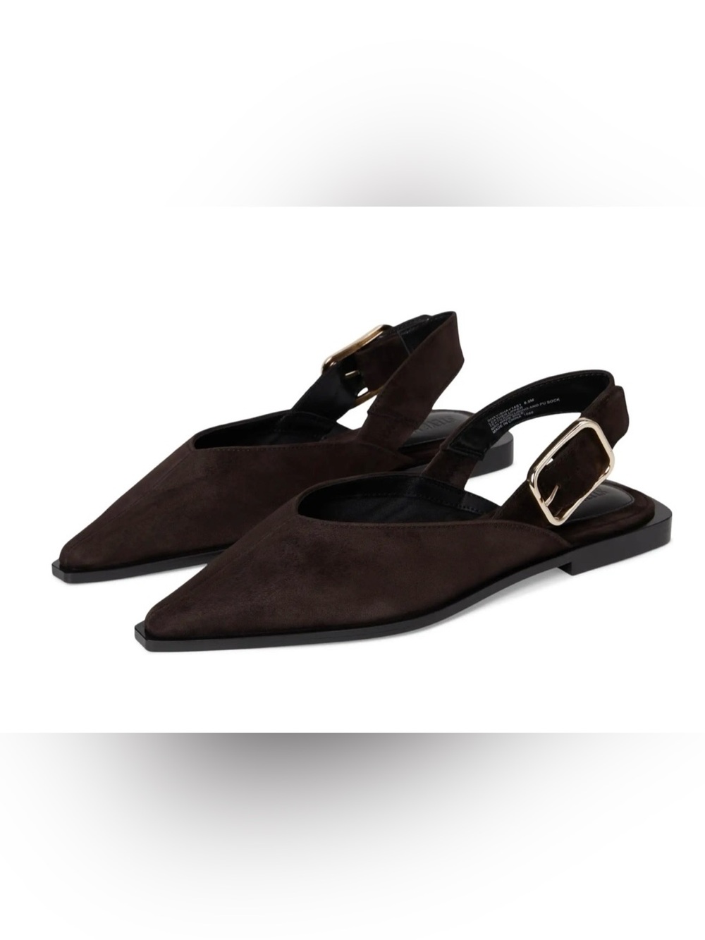 Steve Madden Shay BROWN Suede Slingback Flats